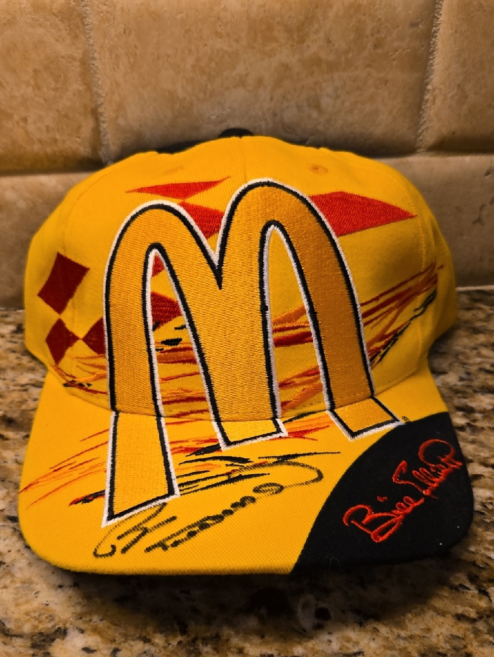 1990's Bill Elliott AOP McDonald's Autographed NOS Hat